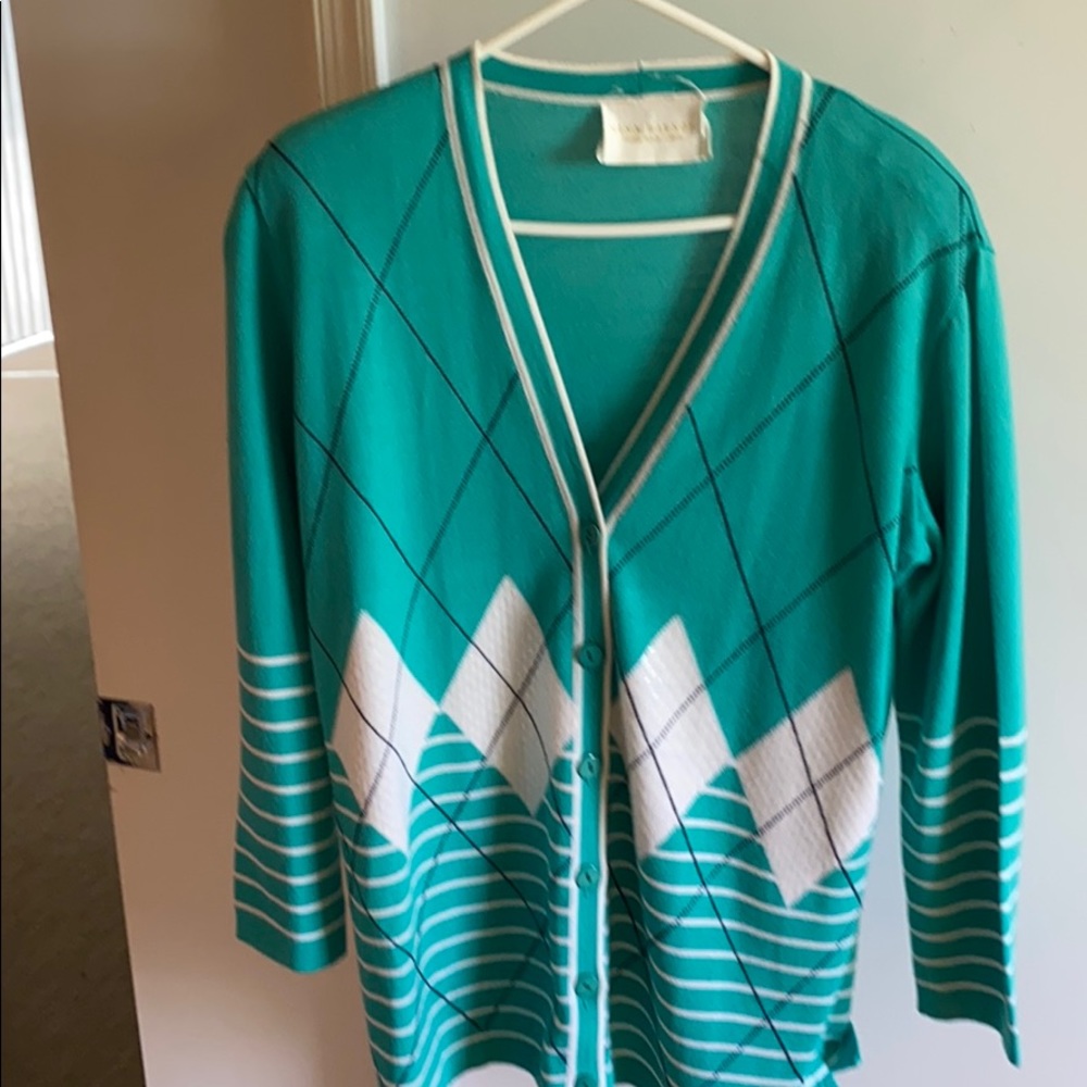 Nina raynor argyle cardigan
